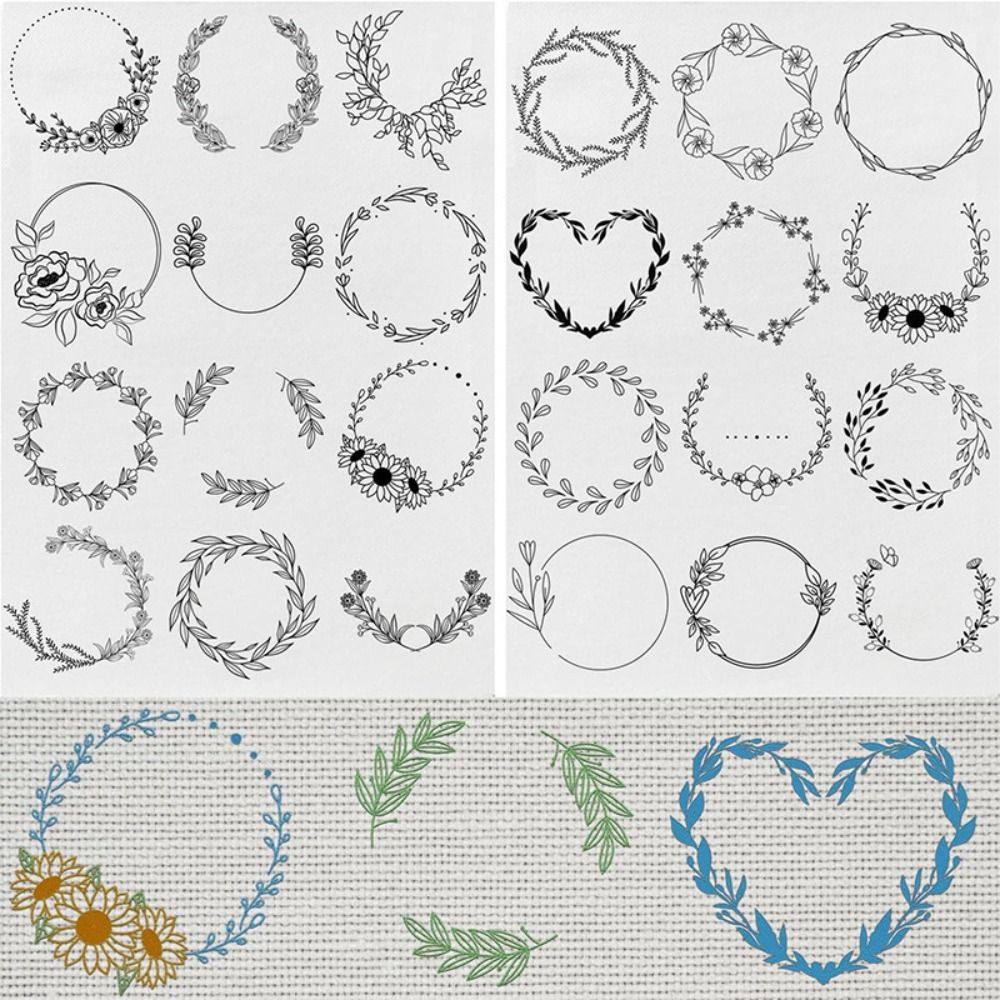 핸드메이드 자수 공예 손 바느질 안정제, 꽃 패턴 자수 - Embroidery Meaning 리뷰 및 가격