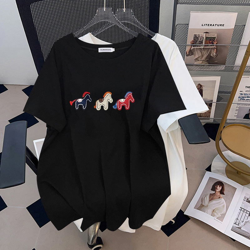 170Kg 플러스 사이즈 여성용 바스트 170 여름 루 - Embroidery Cotton Shirt 리뷰 및 가격