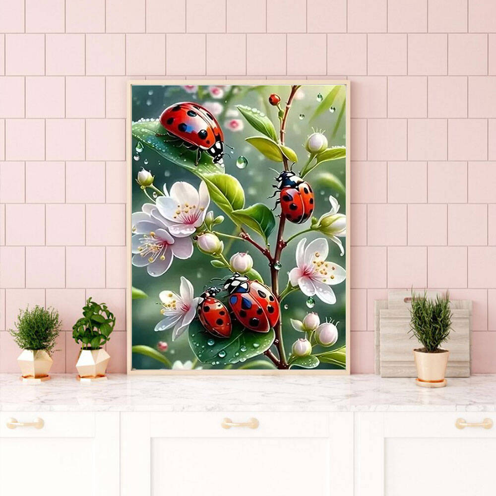 HUACAN 동물 DIY 다이아몬드 페인팅 개구리 식물 - Embroidery Lady Bug 리뷰 및 가격