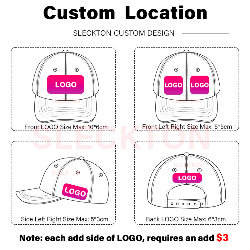 SLECKTON 로고 남성과 여성을위한 맞춤형 야구 모 - Embroidery Design Logo 리뷰 및 가격